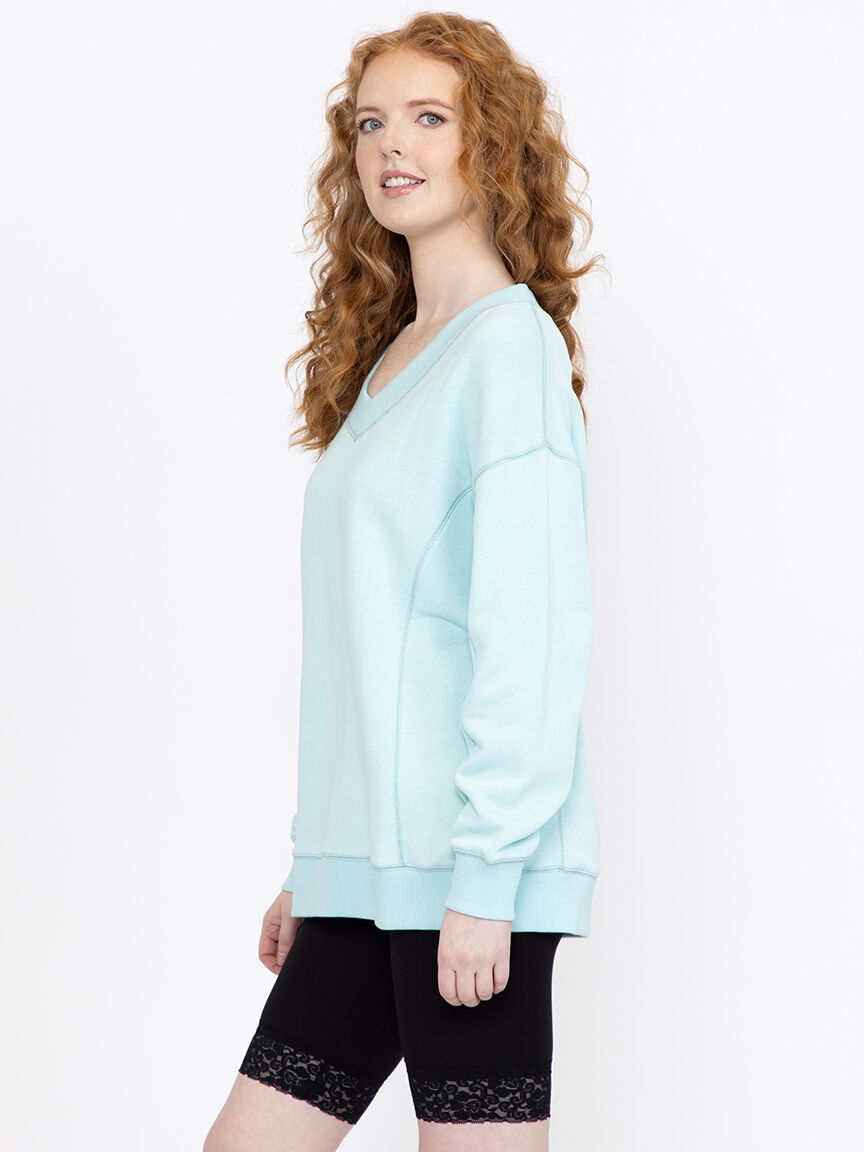 Women's V Neck Sweatshirt