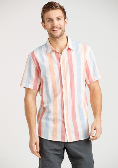Men's Multicolour Striped Shirt Image 1