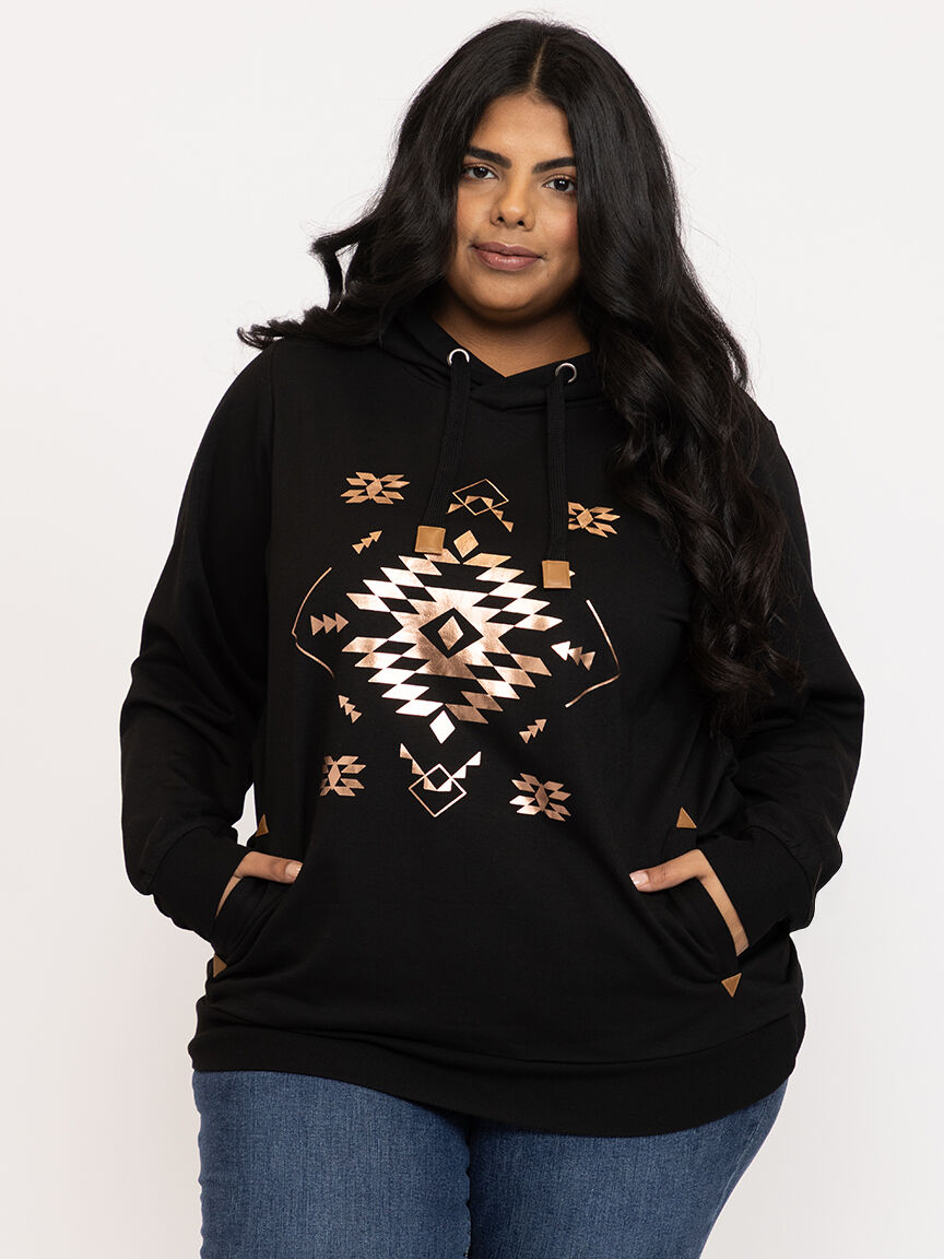 Women's Foil Geo Hoodie