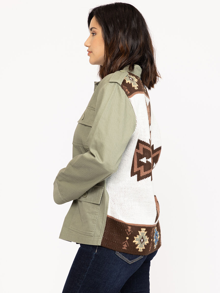 Women's Chore Coat with Knit Back