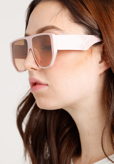 Women's Geometric Arm Sunglasses Image 3