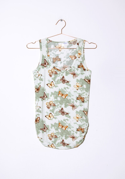 Women's Butterfly Side Ruched Tank Image 4