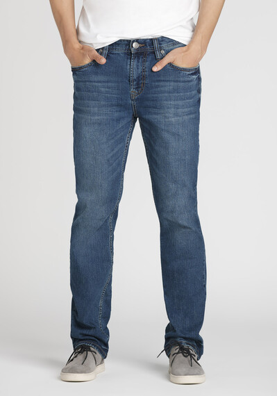 Men's Mid Wash Slim Straight Jeans Image 1