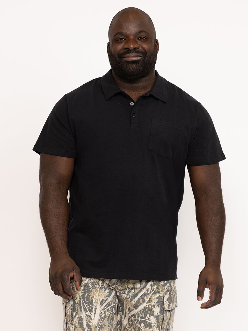 Men's Washed Polo Tee