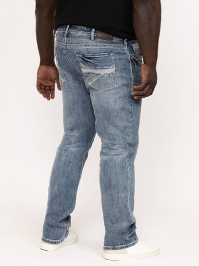 Men's Medium Wash Slim Straight Jeans Men's Medium Wash Slim Straight Jeans
