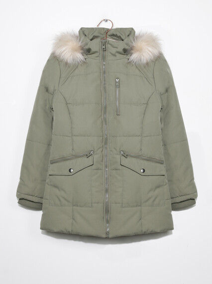 Women's Box Quilted Parka Image 5