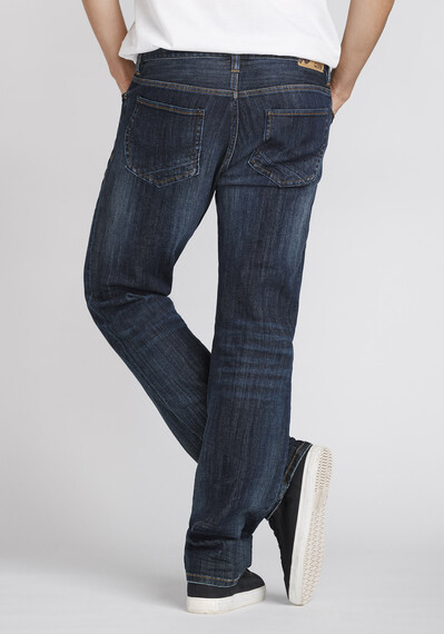 Men's Dark Wash Slim Straight Jeans Image 2