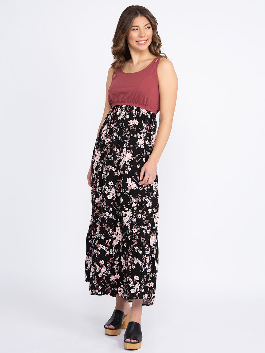 Women's Colour Block Maxi Dress Warehouse One Women's Colour Block Maxi Dress Warehouse One