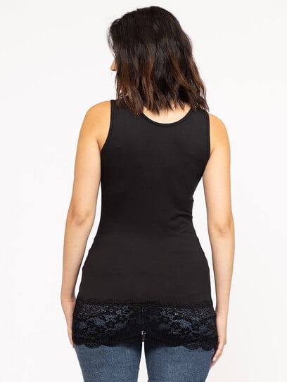 Women's Lace Trim Tunic Tank Women's Lace Trim Tunic Tank