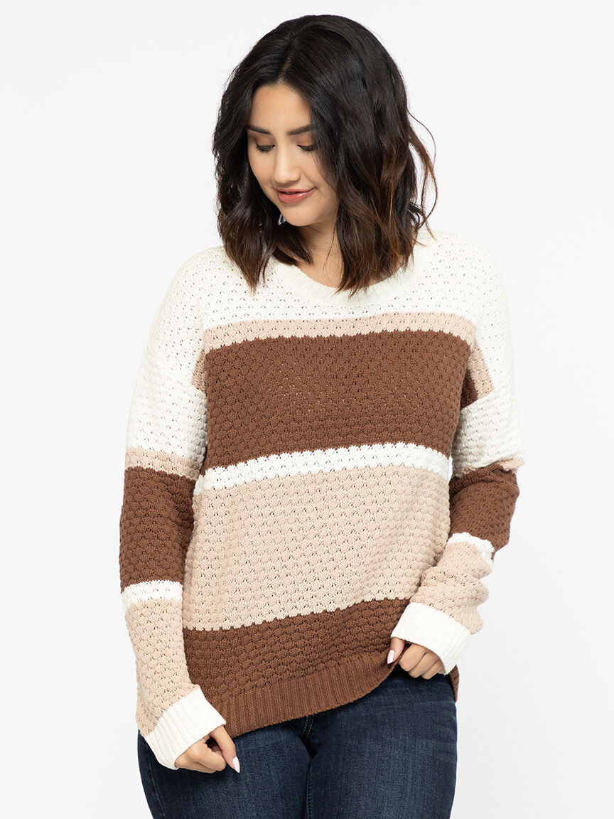 Women's Colour Block Sweater