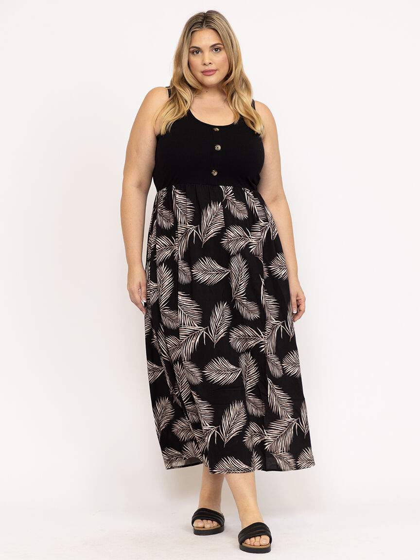 Women's Colour Block Maxi Dress