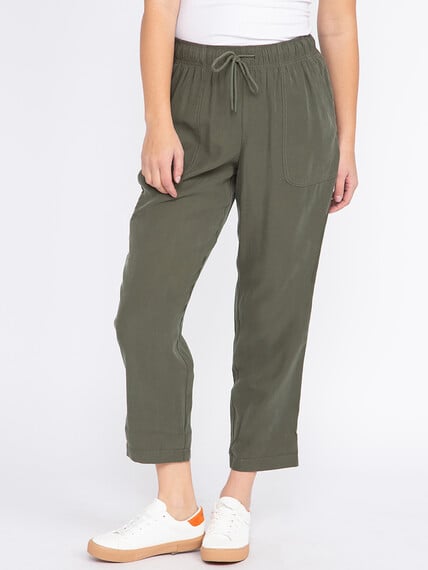 Women's Soft Pull-on Utility Cropped Weekender Pants Women's Soft Pull-on Utility Cropped Weekender Pants Image 2