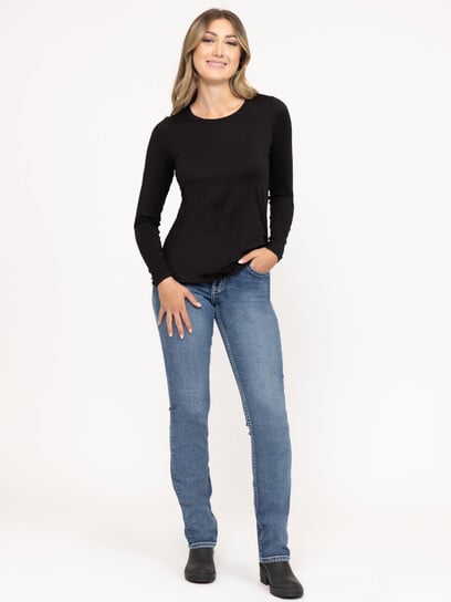 Women's Crew Neck Long Sleeve Tee Women's Crew Neck Long Sleeve Tee
