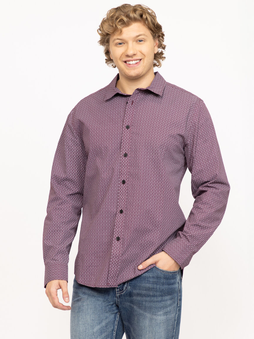 Men's Diamond Print Shirt