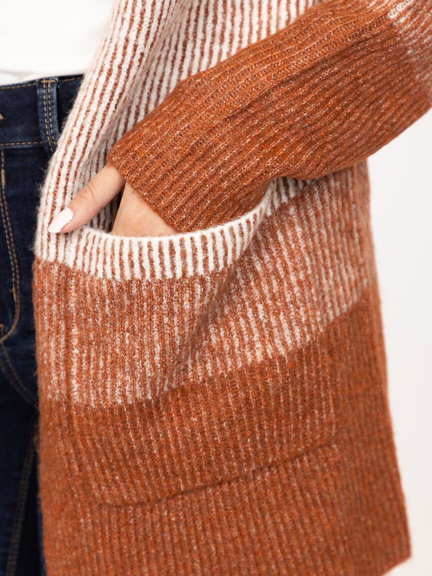 Women's Colour Block Cardigan