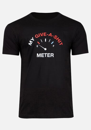 Men's Give-A-Shit Meter Tee Men's Give-A-Shit Meter Tee