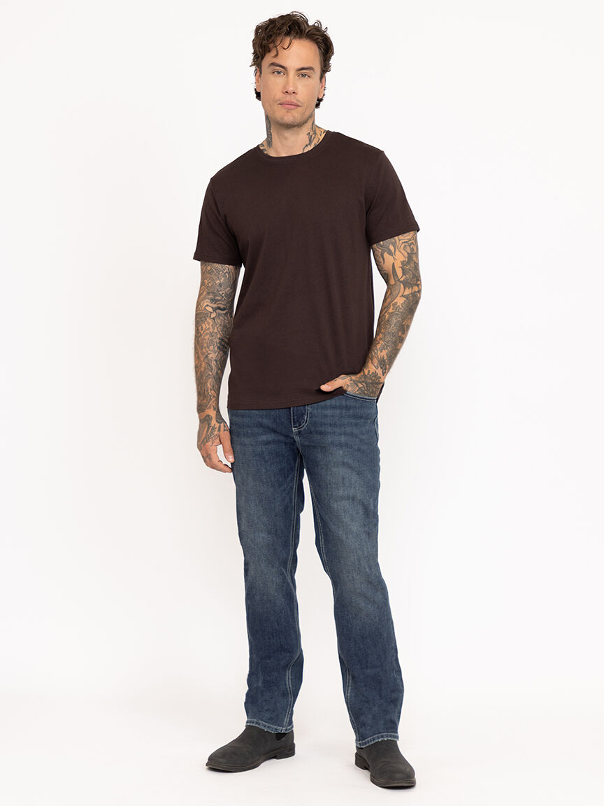 Men's Solid Crew Neck Tee