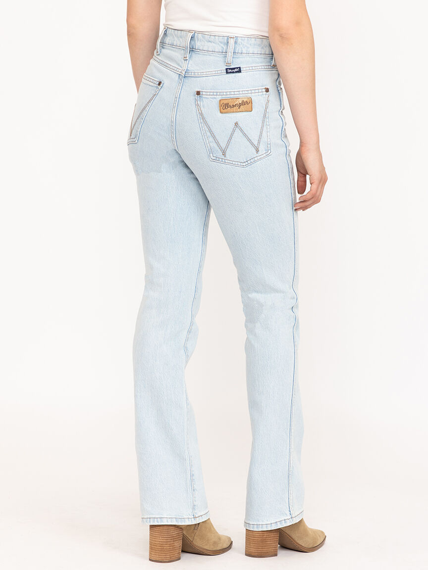 Women's Retro Bailey High Rise Light Wash Bootcut Jeans