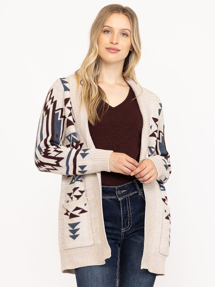 Women's Geometric Cardigan