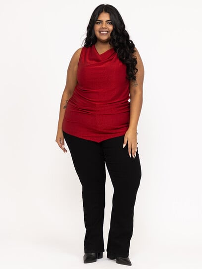 Women's Shimmer Cowl Neck Tank Women's Shimmer Cowl Neck Tank