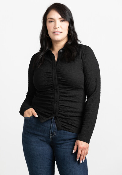 Women's Ruched Front Shirt Image 3