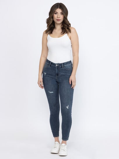 Women's Destroyed Ankle Skinny Jeans Women's Destroyed Ankle Skinny Jeans