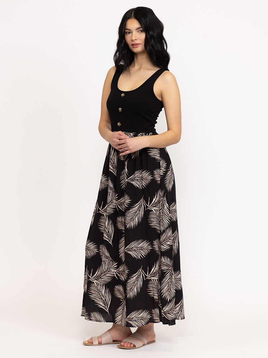 Women's Colour Block Maxi Dress