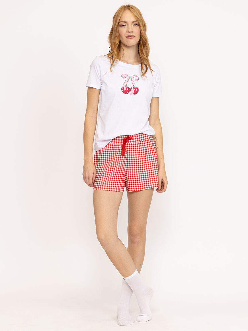Women's Gingham Sleep Short