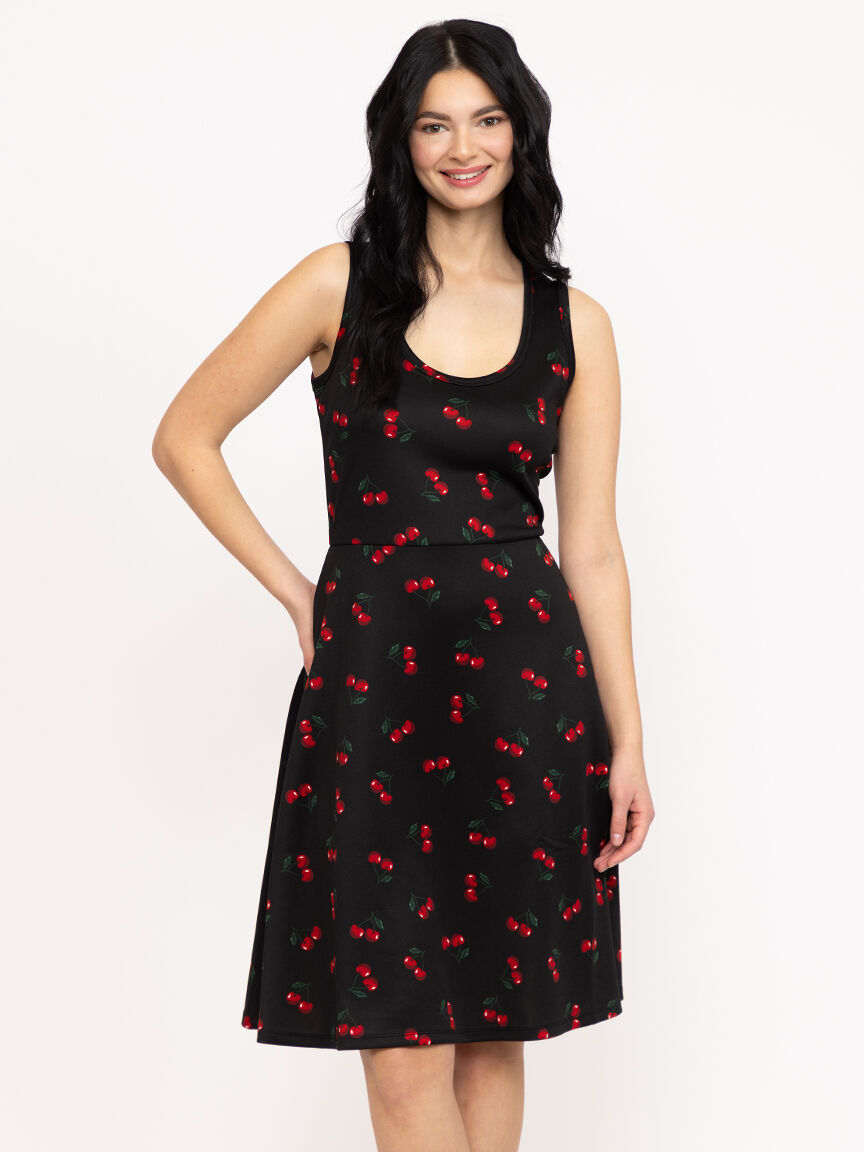 Women's Cherry Skater Dress