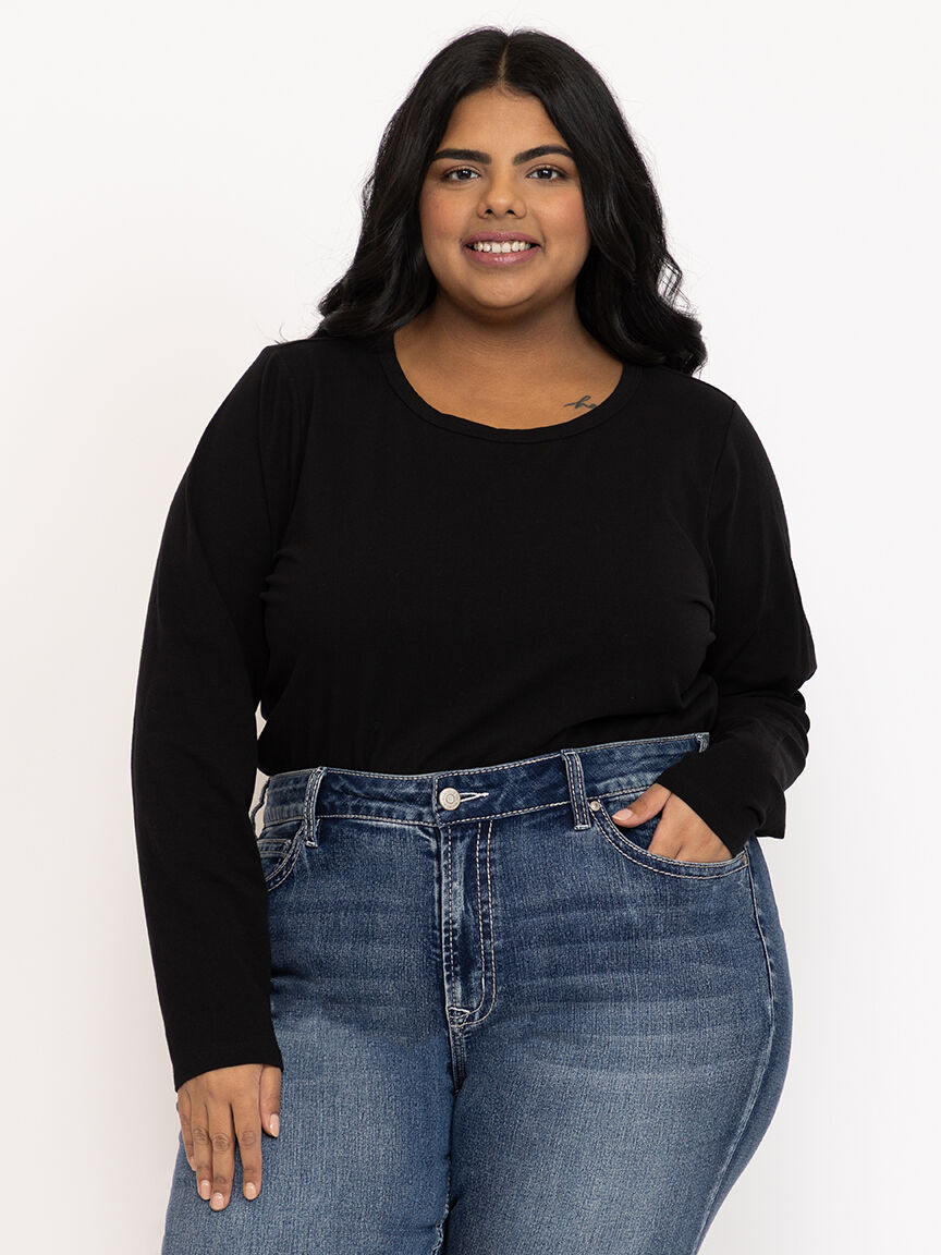 Women's Crew Neck Long Sleeve Tee