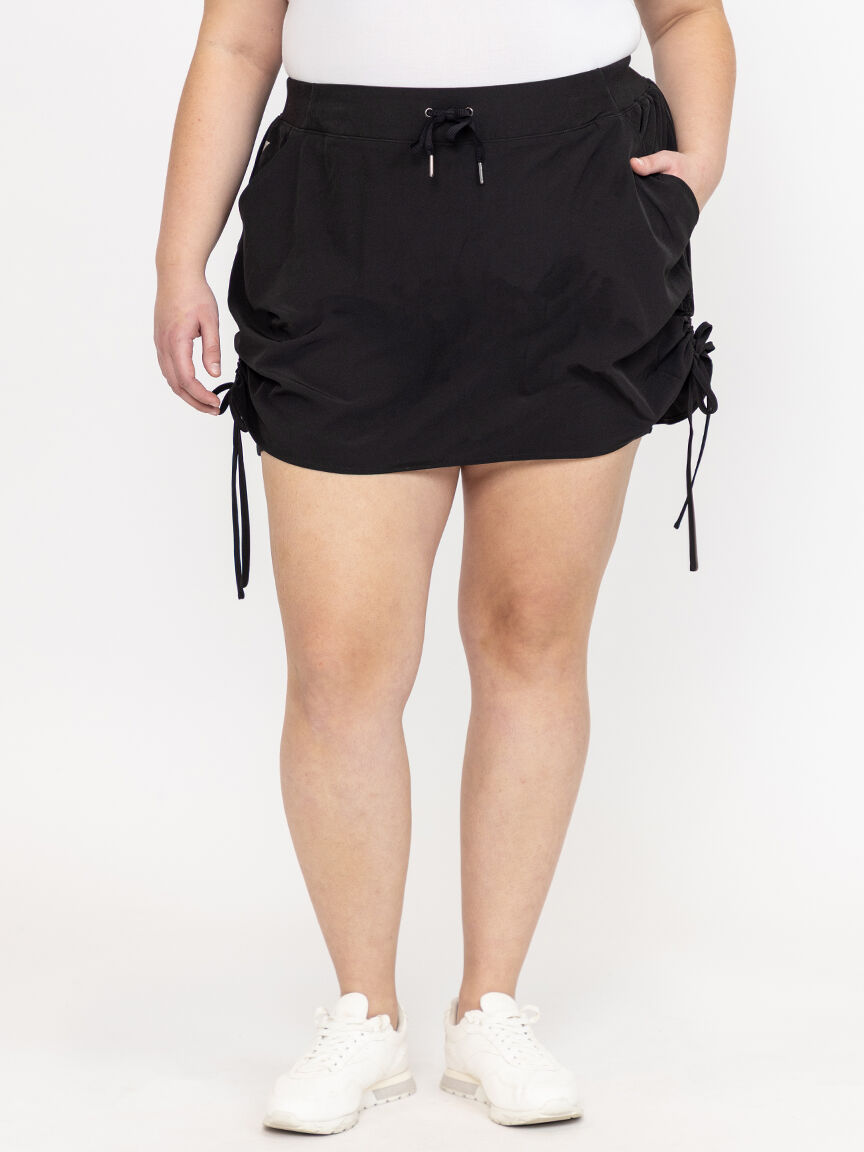 Women's Ruched Hybrid Skort