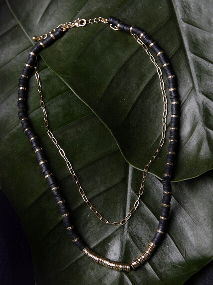 Women's Tiered Disc and Chain Necklace Women's Tiered Disc and Chain Necklace