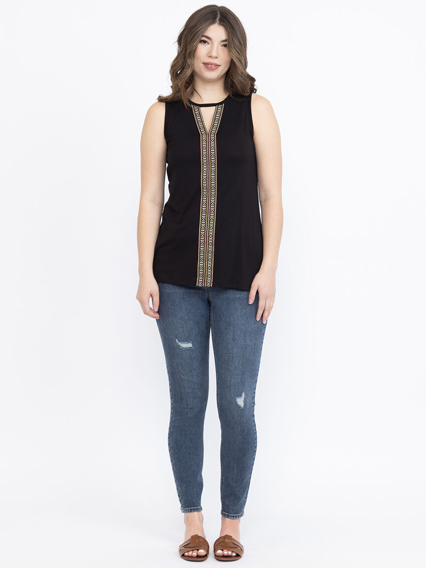 Women's Geo Keyhole Tank