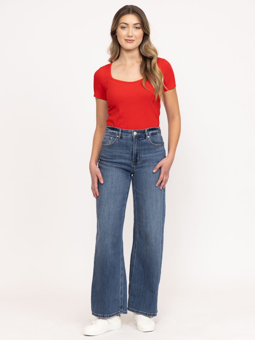 Women's Rib Sweetheart Tee