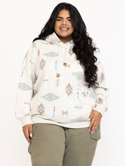 Women's Geo Popover Hoodie Women's Geo Popover Hoodie