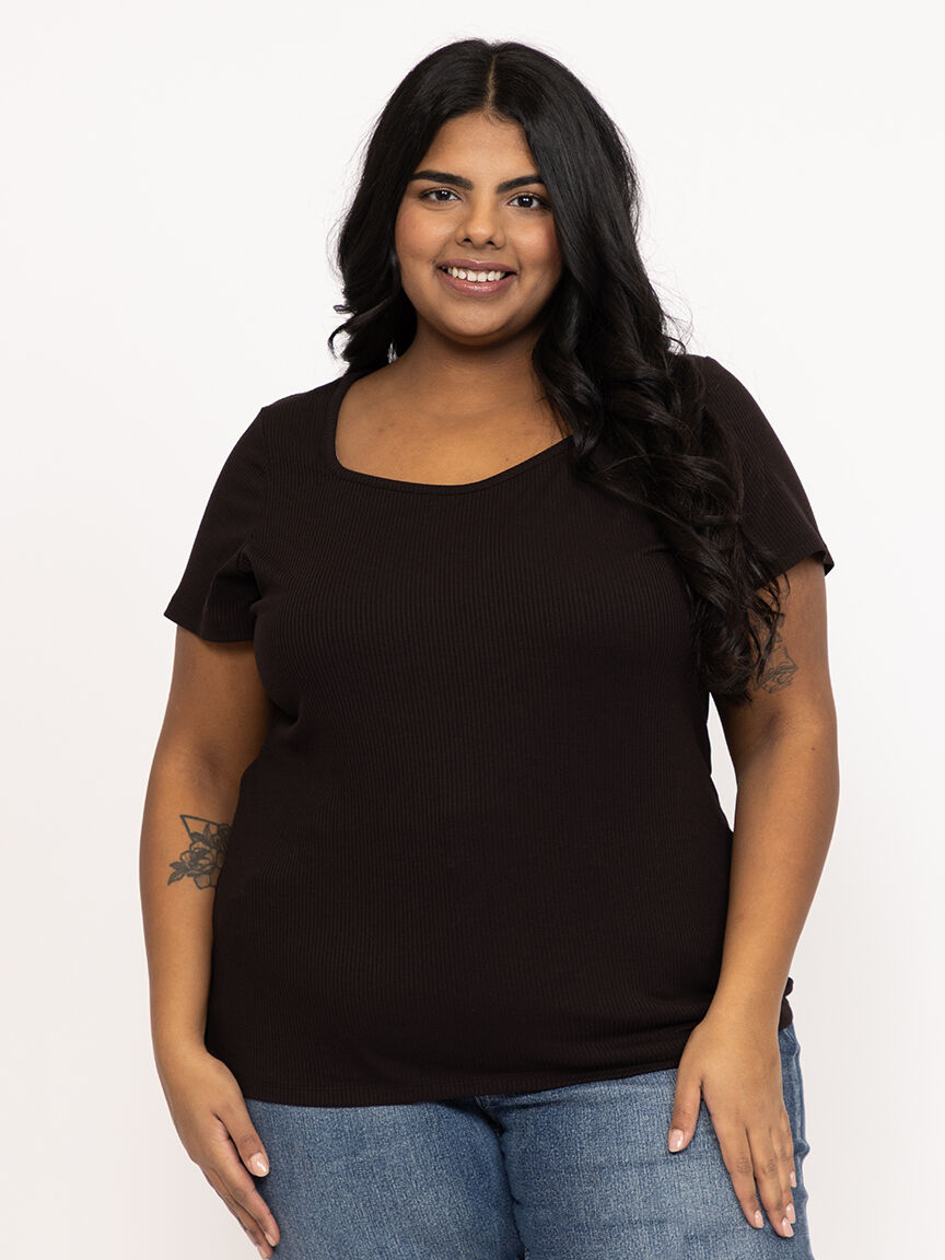 Women's Rib Sweetheart Tee