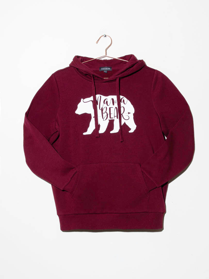 Women's Mama Bear Popover Hoodie Warehouse One