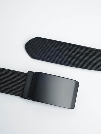 Men's Black Webbed Belt Men's Black Webbed Belt Image 2