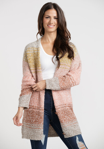 Women's Ombre Button Front Cardigan Image 4