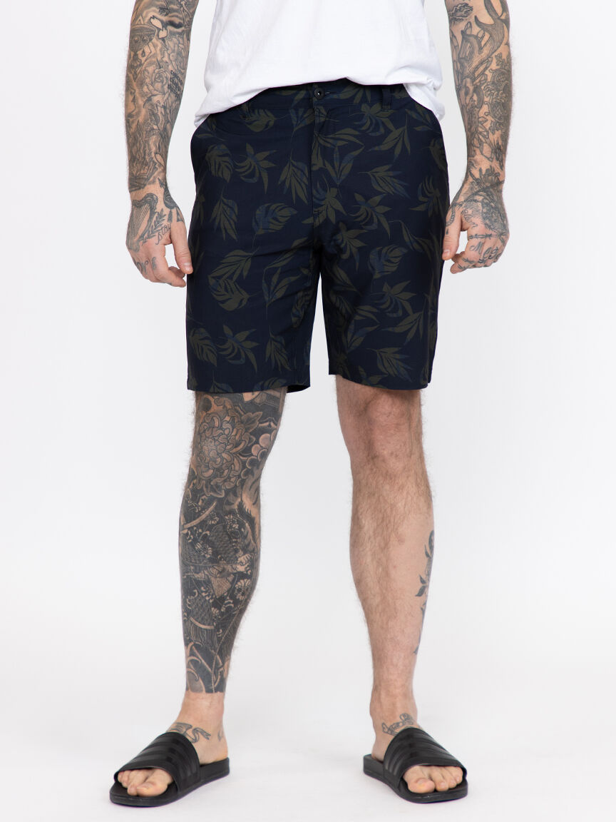 Men's Printed Palm Hybrid Shorts