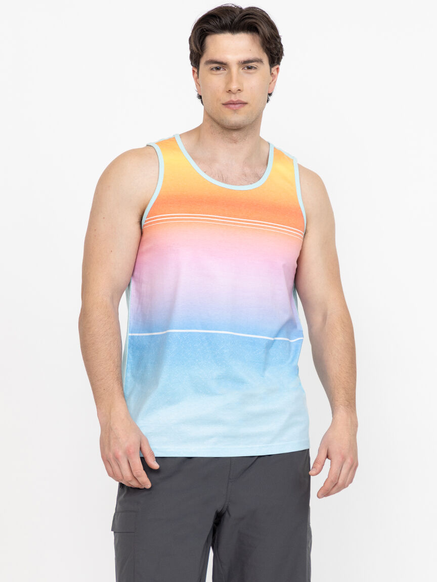 Men's Colour Block Tank