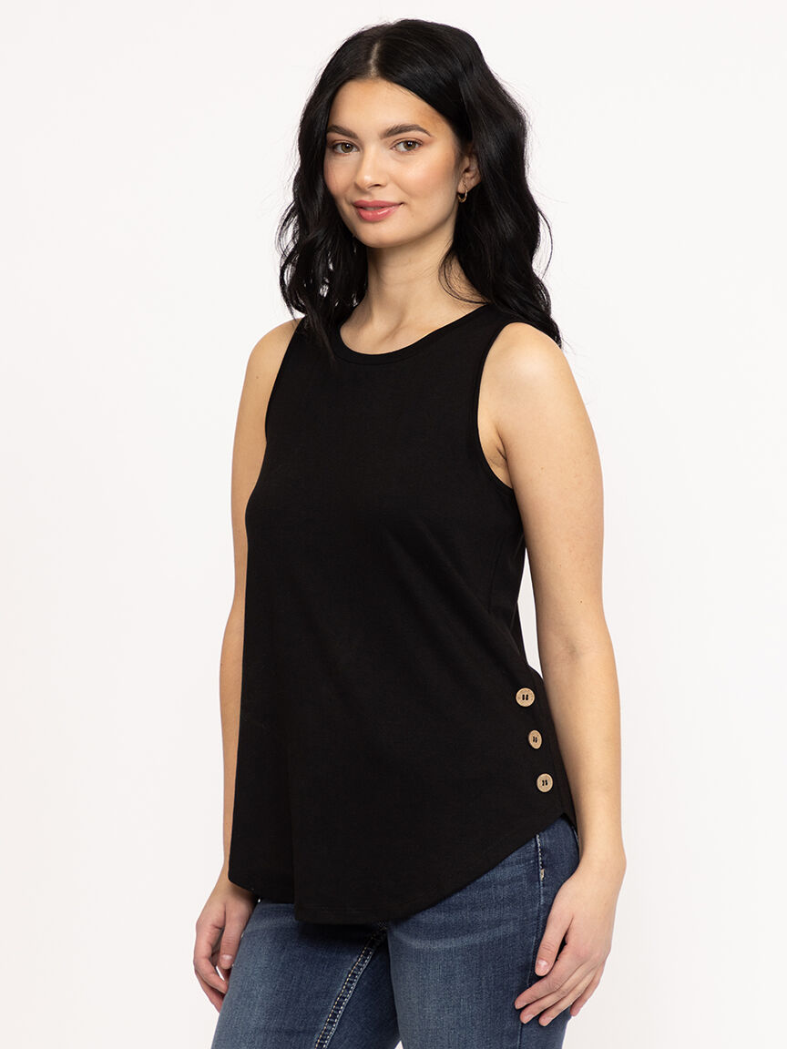 Women's Side Button Tank