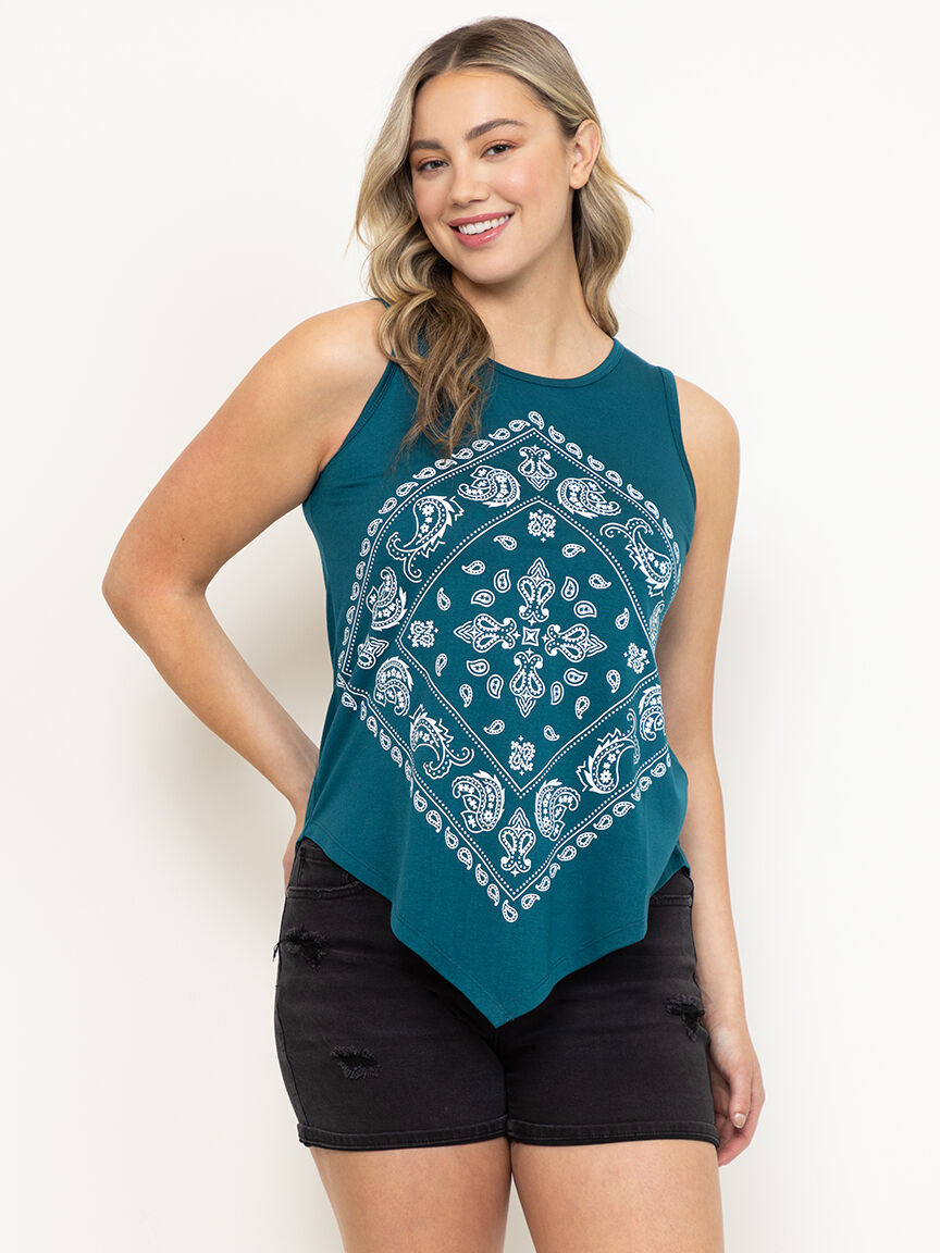 Women's Bandana Tank