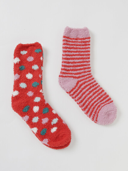 Women's Plush Crew Socks Image 2