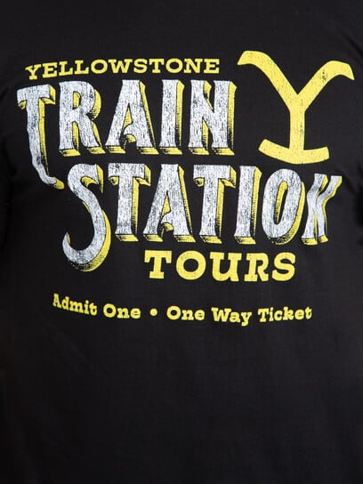 Men's Yellowstone Train Station Tee