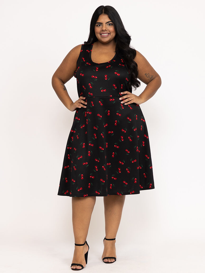 Women's Cherry Skater Dress