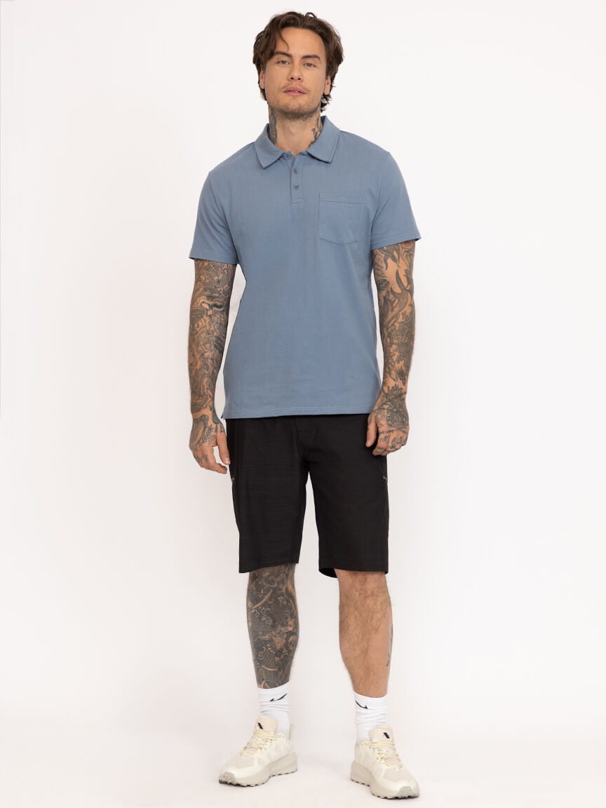 Men's Washed Polo Tee
