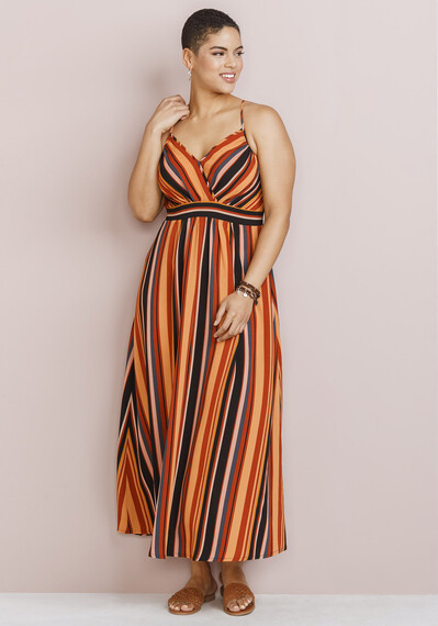 Women's Stripe Maxi Dress Image 2