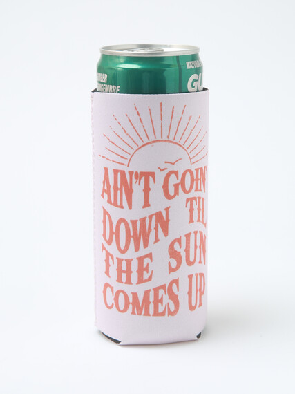 Ain't Goin' Down Slim Can Koozie Ain't Goin' Down Slim Can Koozie Image 1