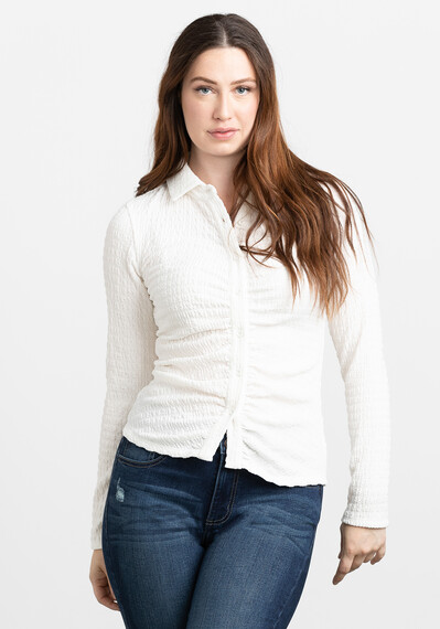 Women's Ruched Front Shirt Image 2